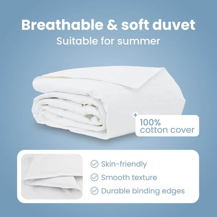 Sommar Duvet Vit 260 x 220 cm Fjäder