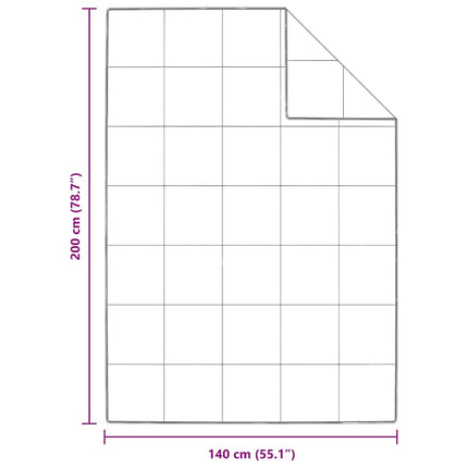 Duntäcke Vit 140 x 200 cm Fjäder