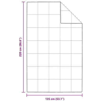 Duntäcke Vit 135 x 220 cm Fjäder