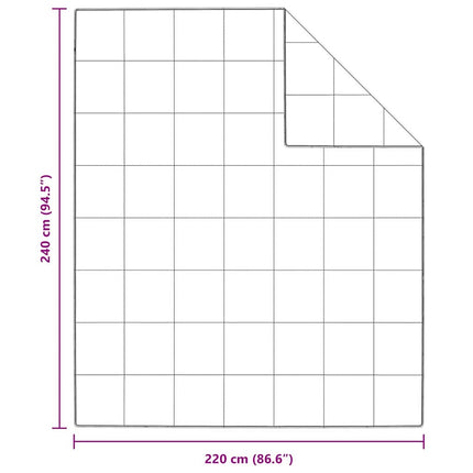 Duntäcke Vit 240 x 220 cm Fjäder