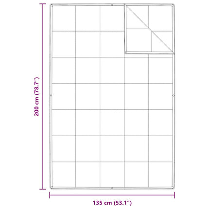 2-i-1 Duntäcke Vit 135 x 200 cm Fjäder