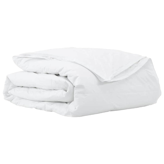 2-i-1 Duntäcke Vit 200 x 200 cm Fjäder