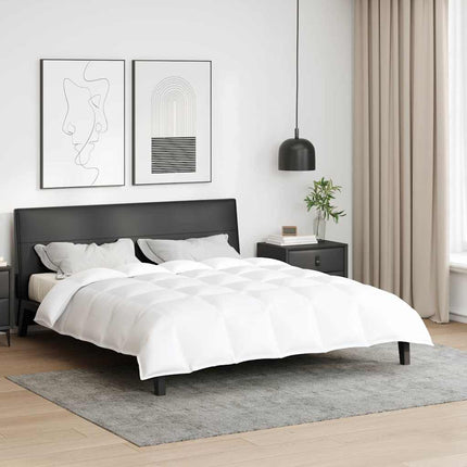 2-i-1 Duntäcke Vit 240 x 220 cm Fjäder