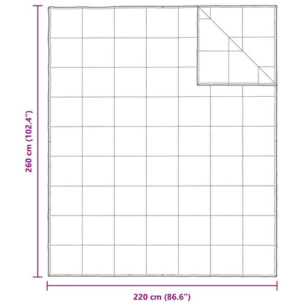 2-i-1 Duntäcke Vit 260 x 220 cm Fjäder