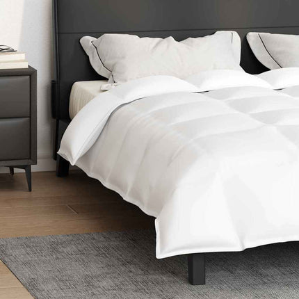 2-i-1 Duntäcke Vit 240 x 260 cm Fjäder