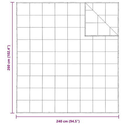 2-i-1 Duntäcke Vit 240 x 260 cm Fjäder