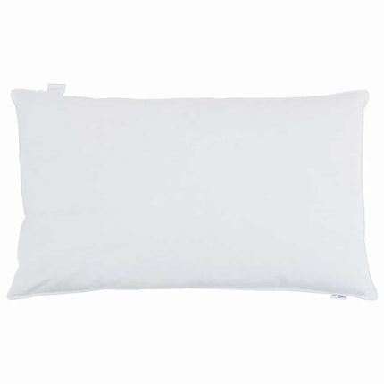 Kudde 2 st 40 x 80 cm Fjäder Vit