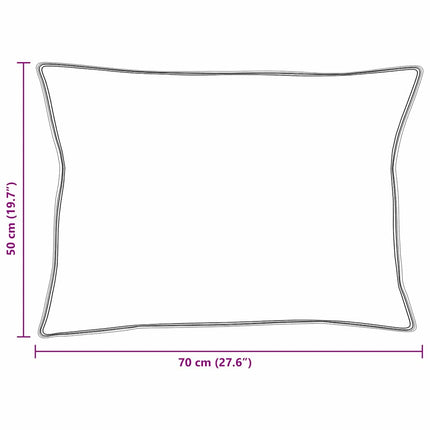 Kudde 2 st 50 x 70 cm Fjäder Vit