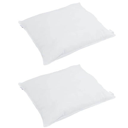 Kudde med kudde 2 pcs Vit 80 x 80 cm Fjäder