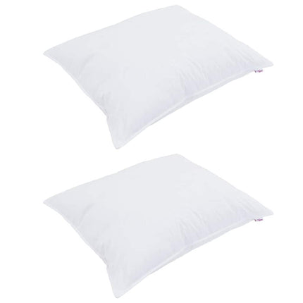 Kudde med kudde 2 pcs Vit 40 x 60 cm Bomull