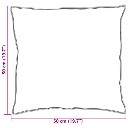 Kudde med kudde 2 pcs Vit 50 x 50 cm Bomull