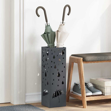 Förvaringskrok & Ställ Antracit 15,5 x 15,5 x 49 cm Metall