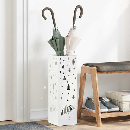 Förvaringskrok & Ställ Vit 15,5 x 15,5 x 49 cm Metall