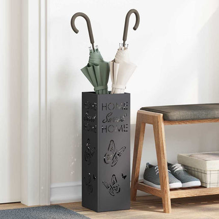 Förvaringskrok & Ställ Svart 15,5 x 15,5 x 49 cm Metall