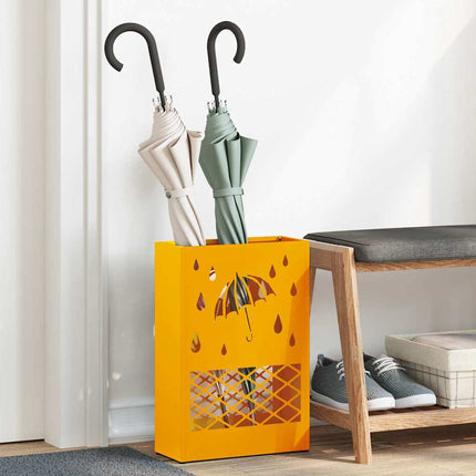 Förvaringskrok & Ställ senapsgul 28 x 12 x 41 cm Stål