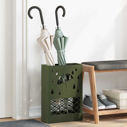 Förvaringskrok & Ställ Olivgrön 28 x 12 x 41 cm Stål