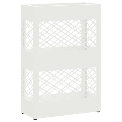 Regn Paraplyställ Vit 28 x 12 x 41 cm Stål