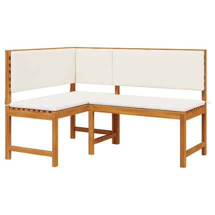 Trädgård Stol med kudde Brun 140 x 100 x 91cm Massivt akaciaträ