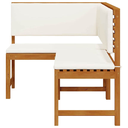 Trädgård Stol med kudde Brun 140 x 100 x 91cm Massivt akaciaträ