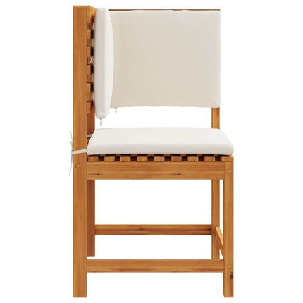 Trädgård Stol med kudde Brun 50 x 50 x 91cm Massivt akaciaträ