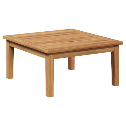 Trädgårdsbänk och Bordset 2 pcs Grå och Brun Massivt teakträ