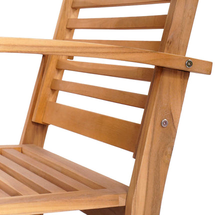 Stol 2 Stycke Brun 65 x 60 x 76,5 cm Massivt teakträ