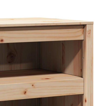 Köksskåp med hylla MEPPEL Brun Ek 106 x 55 x 64 cm Massiv furu