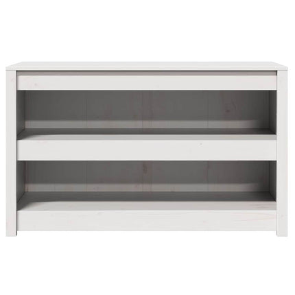 Köksskåp med hylla MEPPEL Vit 106 x 55 x 64 cm Massiv furu