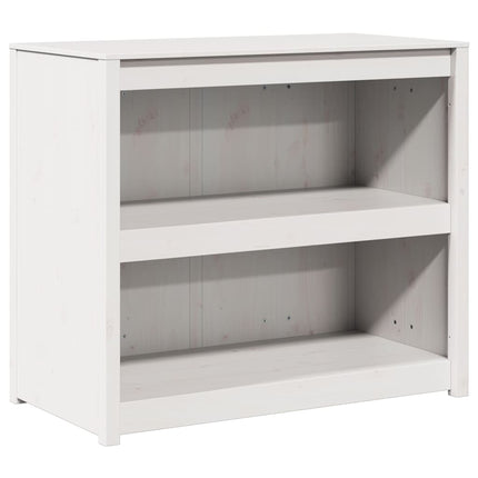 Köksskåp med hylla MEPPEL Vit 106 x 55 x 92 cm Massiv furu