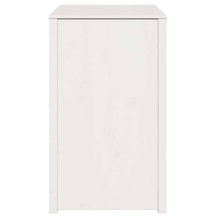 Köksskåp med hylla MEPPEL Vit 106 x 55 x 92 cm Massiv furu