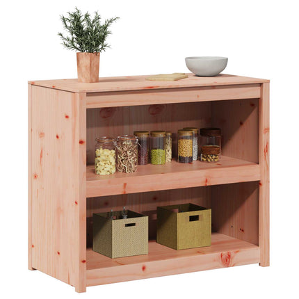 Köksskåp med hylla MEPPEL Brun Ek 106 x 55 x 92 cm Massiv furu