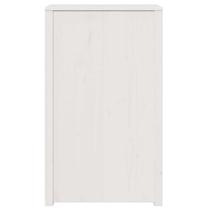 Köksskåp med hylla MEPPEL Vit 55 x 55 x 92 cm Massiv furu