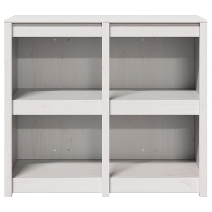 Köksskåp med hylla MEPPEL Varmvit 106 x 55 x 92 cm Massiv furu