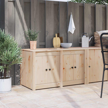 Köksskåp MEPPEL Brun Ek 106 x 55 x 64 cm Massivt tallträ