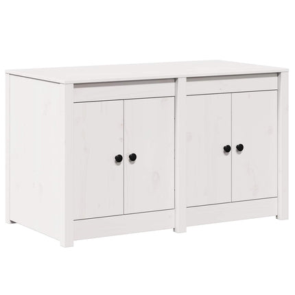Köksskåp med hylla MEPPEL Vit 106 x 55 x 64 cm Massivt tallträ