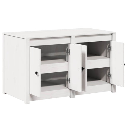 Köksskåp med hylla MEPPEL Vit 106 x 55 x 64 cm Massivt tallträ