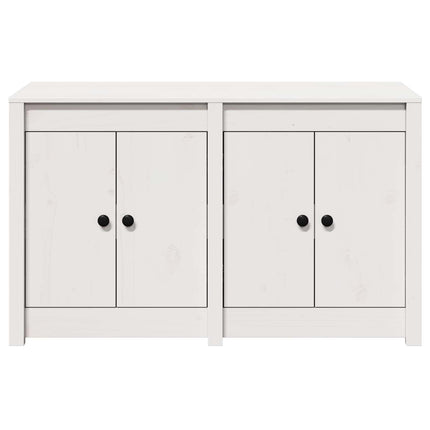 Köksskåp med hylla MEPPEL Vit 106 x 55 x 64 cm Massivt tallträ