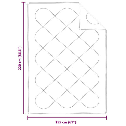 Sommar Duvet Vit 220 x 155 x 3 cm Polyester