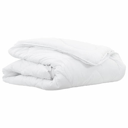 2-i-1 Duntäcke Vit 200 x 140 x 10 cm Polyester