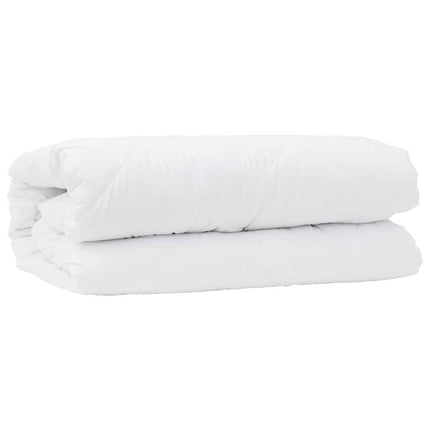 2-i-1 Duntäcke Vit 200 x 155 x 10 cm Polyester