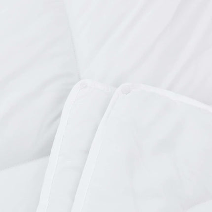 2-i-1 Duntäcke Vit 260 x 220 x 10 cm Polyester