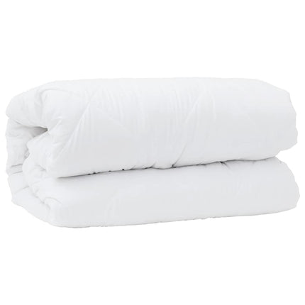 2-i-1 Duntäcke Vit 262 x 242 x 10 cm Polyester