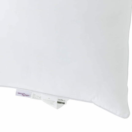 Kudde med kudde 2 pcs Vit 75 x 50 x 20 cm Bomull och Polyester