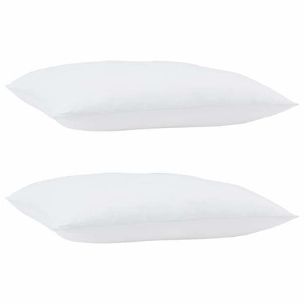 Kudde med kudde 2 pcs Vit 90 x 70 x 40 cm Bomull och Polyester