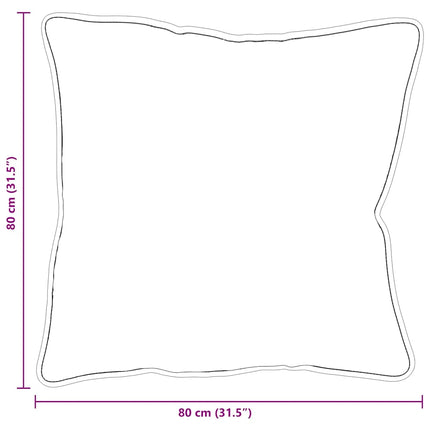 Kudde med kudde Vit 81 x 80 x 20 cm Polyester