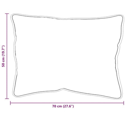 Kudde med kudde 2 pcs Vit 71 x 51 x 20 cm Polyester