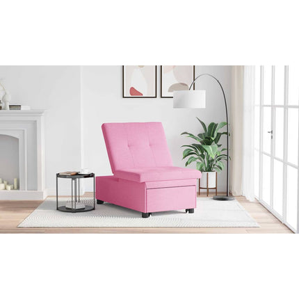 Pull Out Sofa Bed Rosa 194 x 50 x 82 cm tyg