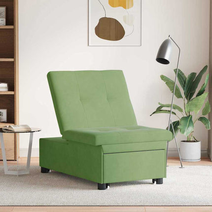 Soffsäng Ljusgrön 194 x 67 x 82 cm Sammet