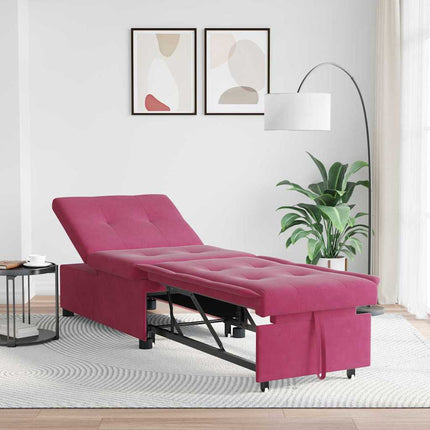 Soffsäng Vinröd 194 x 67 x 82 cm Sammet