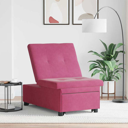 Soffsäng Vinröd 194 x 67 x 82 cm Sammet